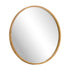 Wall Mirror with Wood Frame 90cm Round
