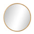Wall Mirror with Wood Frame 90cm Round