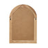 Oikiture Arched Wall Mirror Wide Frame 85x60cm Natural