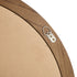 Oikiture 2 Pack Round Wall Mirrors 70cm Walnut Wide Wooden Frame Circle Decor