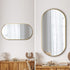 Wall Mirrors Oval Gold 84x50cm