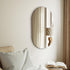 Wall Mirrors Oval Frameless 84x50cm