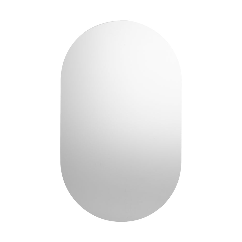 Wall Mirrors Oval Frameless Mirror 84x50cm Set of 2