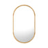 Wooden Wall Mirrors Oval Mirror 84x50cm Set of 2