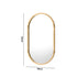 Wooden Wall Mirrors Oval Mirror 84x50cm Set of 2