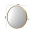 60cm Wall Mirrors Round Gold