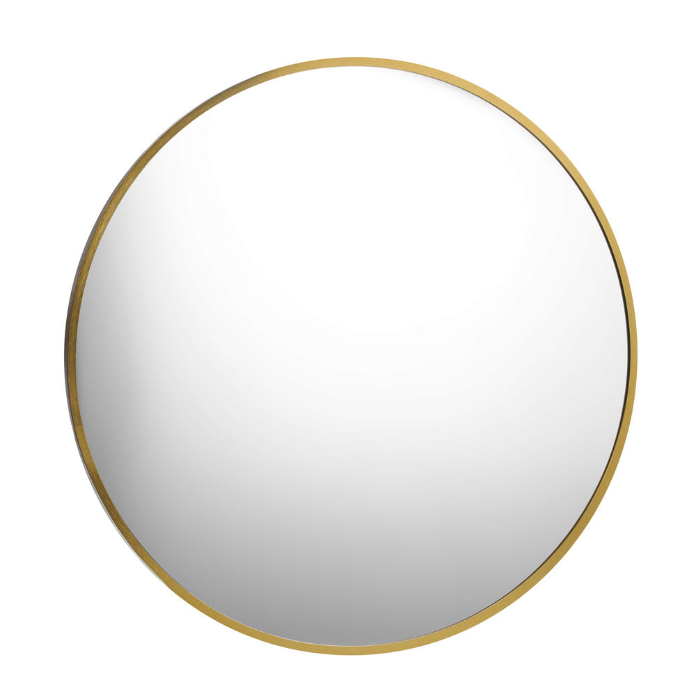 Wall Mirrors Round 60cm Gold Set of 2