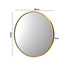 Wall Mirrors Round 60cm Gold Set of 2