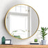 Wall Mirrors Round 70cm Gold Set of 2