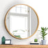 Wall Mirrors Round 70cm Wooden Set of 2