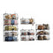 5 Tier Stackable Closet Organizers and Storage Closet Hanging Storage Organizer Shelves