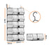 5 Tier Stackable Closet Organizers and Storage Closet Hanging Storage Organizer Shelves