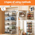 5 Tier Stackable Closet Organizers and Storage Closet Hanging Storage Organizer Shelves
