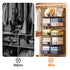 5 Tier Stackable Closet Organizers and Storage Closet Hanging Storage Organizer Shelves