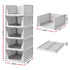 Artiss 5 Pack Stackable Plastic Storage Foldable Closet Organizers