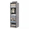 Hanging Closet Organiser 5 Tier Wardrobe Storage Grey 104cm