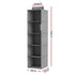 Hanging Closet Organiser 5 Tier Wardrobe Storage Grey 104cm