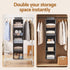 Hanging Closet Organiser 5 Tier Wardrobe Storage Grey 104cm