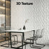 3D Wall Panels PVC Decorative Panels 50x50cm Set of 15 Feature Wall Poly