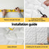 3D Wall Panels PVC Decorative Panels 50x50cm Set of 15 Feature Wall Poly