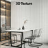 3D Wall Panels Vertical PVC Decorative Panels 50x50cm Set of 15 Feature Wall Vert