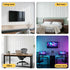 3D Wall Panels Vertical PVC Decorative Panels 50x50cm Set of 15 Feature Wall Vert