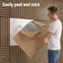 10PCS Peel and Stick Wall Panels Tiles 68X68CM Self Adhesive for Home Office Studio Brown