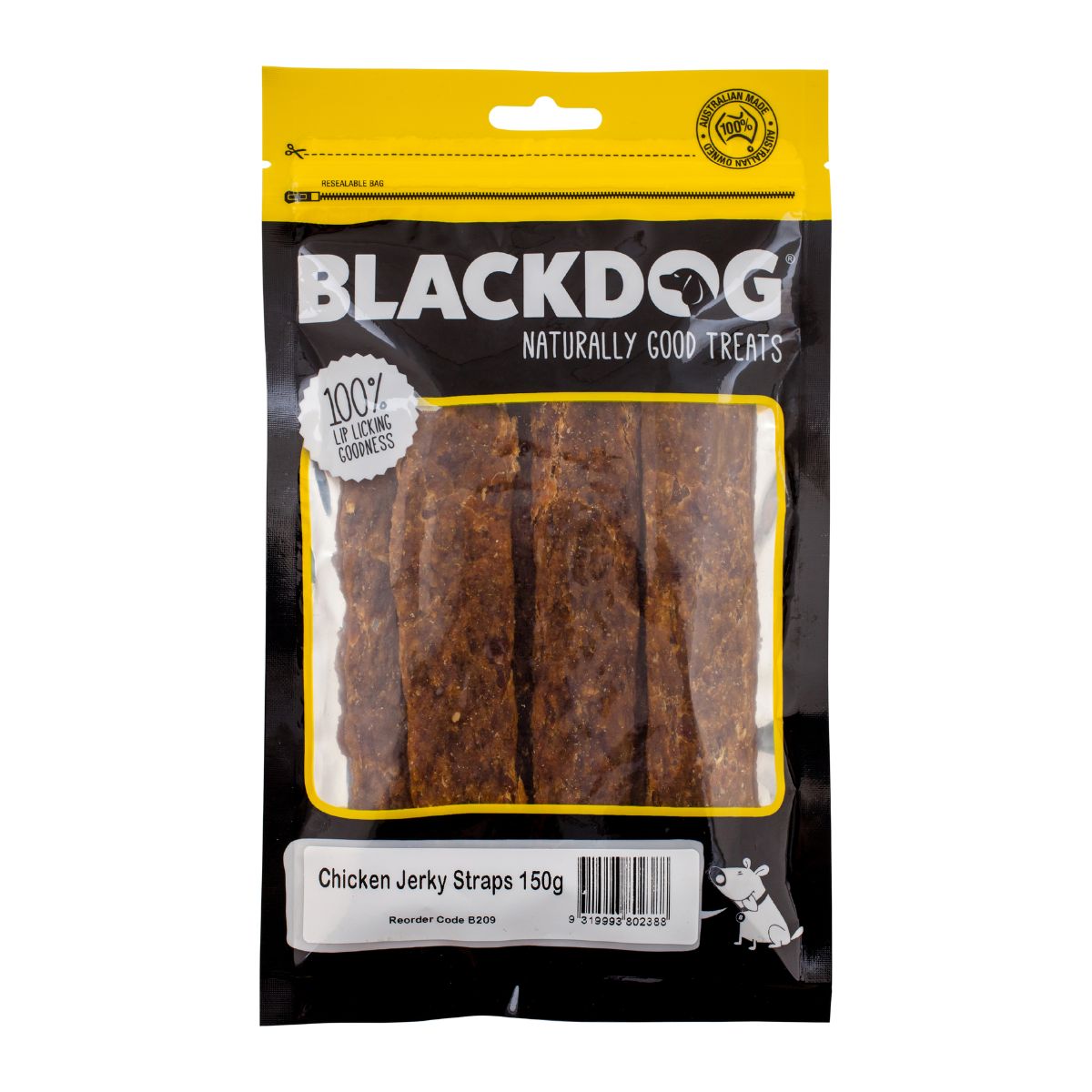 Blackdog Chicken Jerky Straps 150g-1973193585557901312