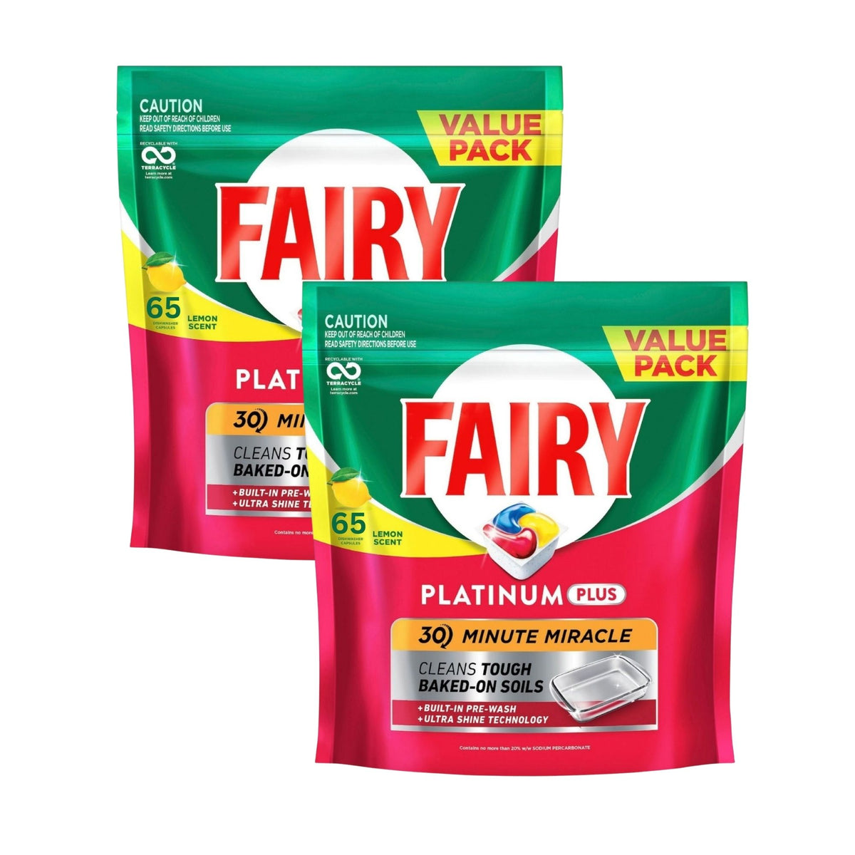 Fairy Platinum Plus x 120 Lemon Dishwasher Tablets-2100034950626676736