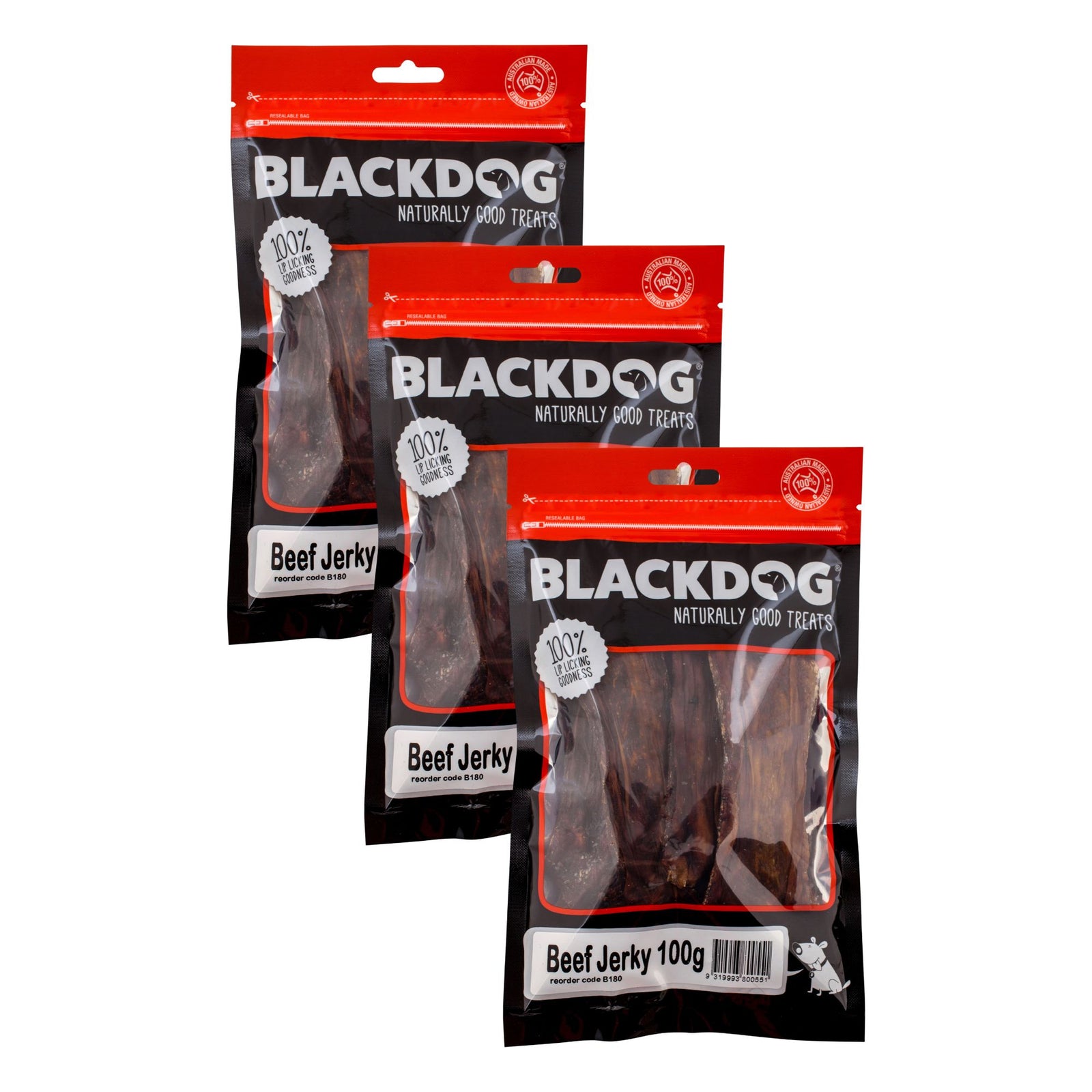 Blackdog Beef Jerky 100g x 3pk-2006733399217278976