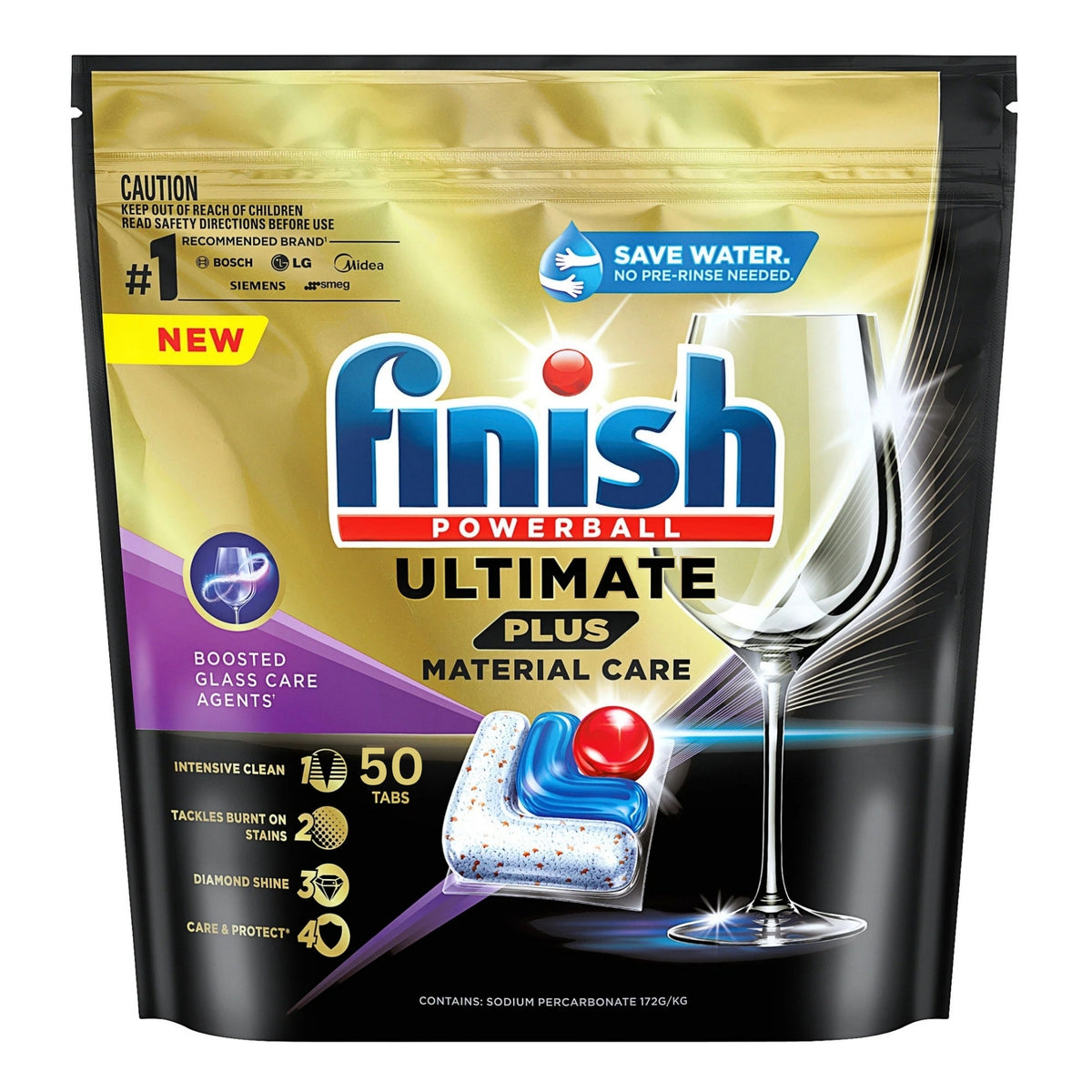 Finish Ultimate Plus Material Care x 50 Dishwasher Tablets-2109799591241781249