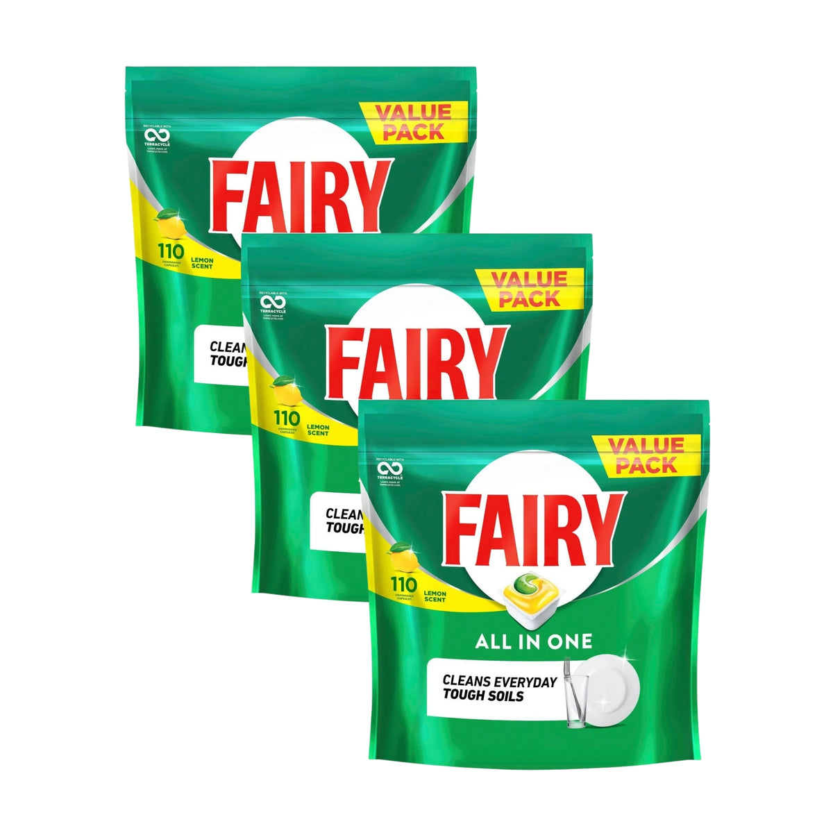 Fairy All in One x 330 Lemon Dishwasher Tablets-2100034950312103936