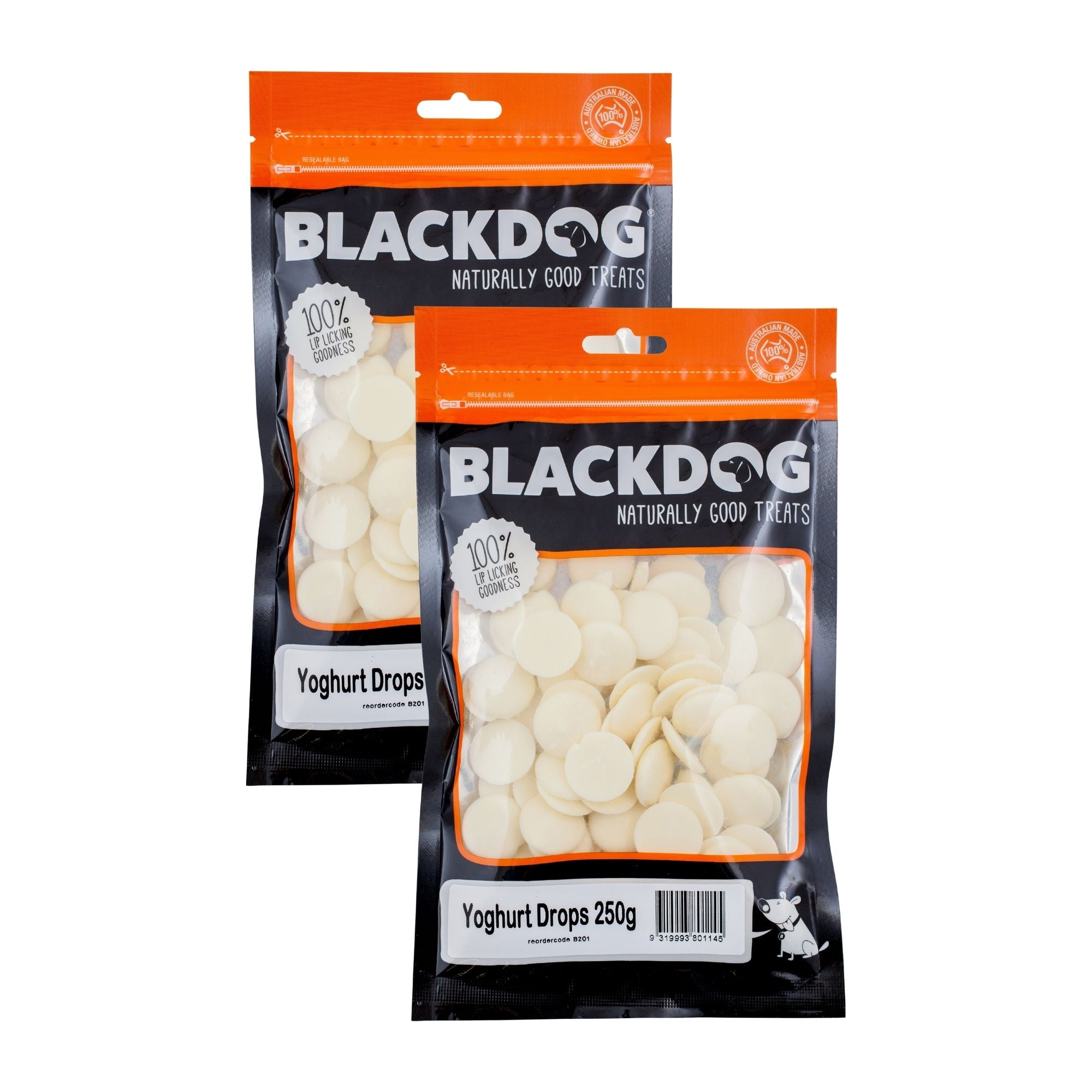 Blackdog Yoghurt Drops 250g x 2pk-2006733403008929792