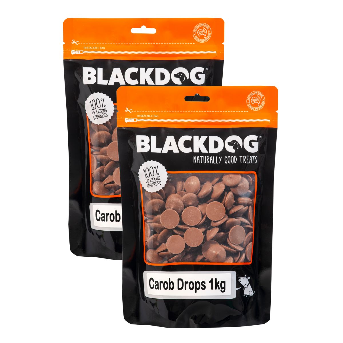 Blackdog Carob Buttons 1kg x 2pk-2006732752430436353