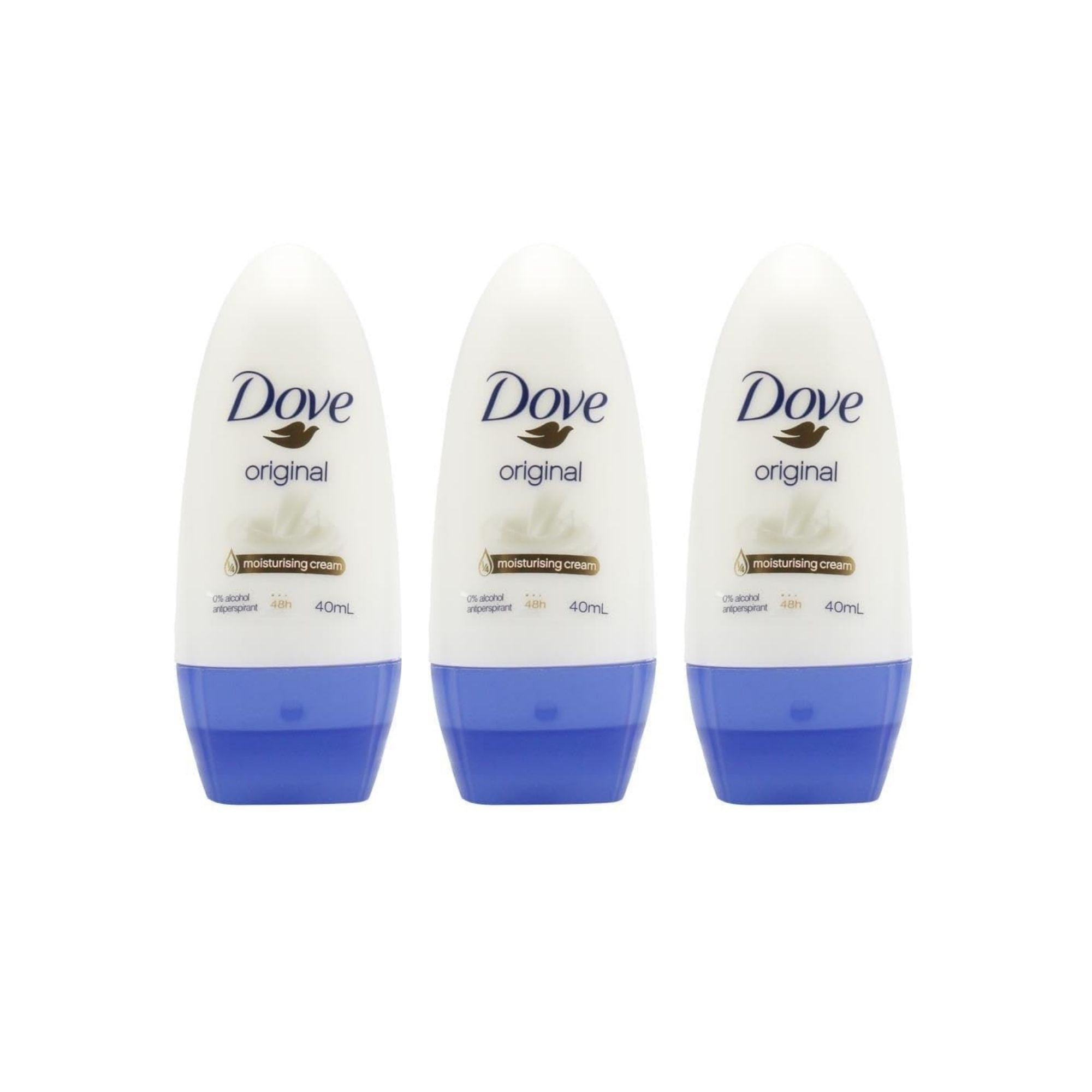 Dove 40mL 48HR Roll On Deodorant Original x3-2100034945320882176