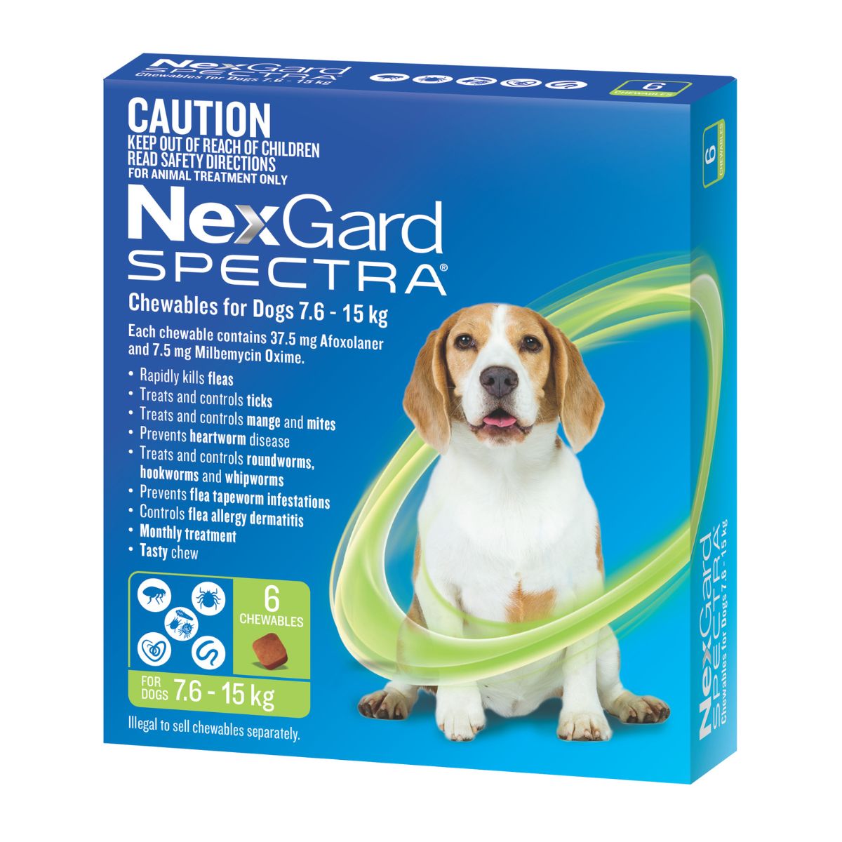 NexGard Spectra Dogs 7.6-15kg 6pk-2006732765353086978