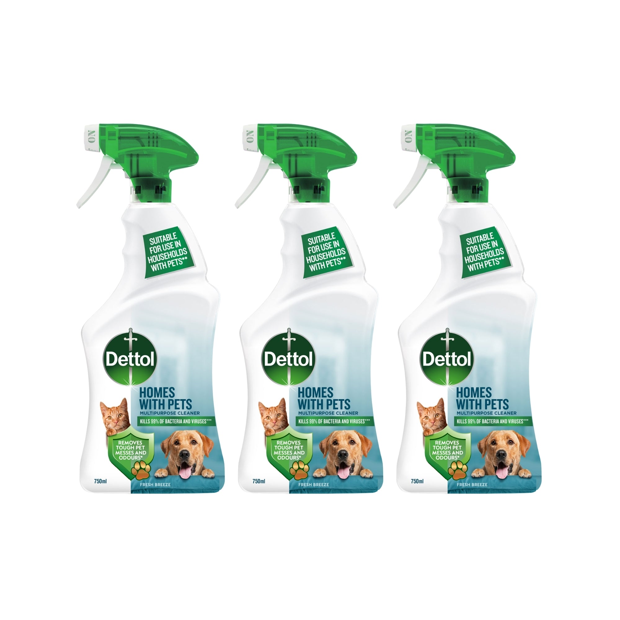 Dettol 750ml Homes with Pets Multipurpose Cleaner x3-2109799590113513473