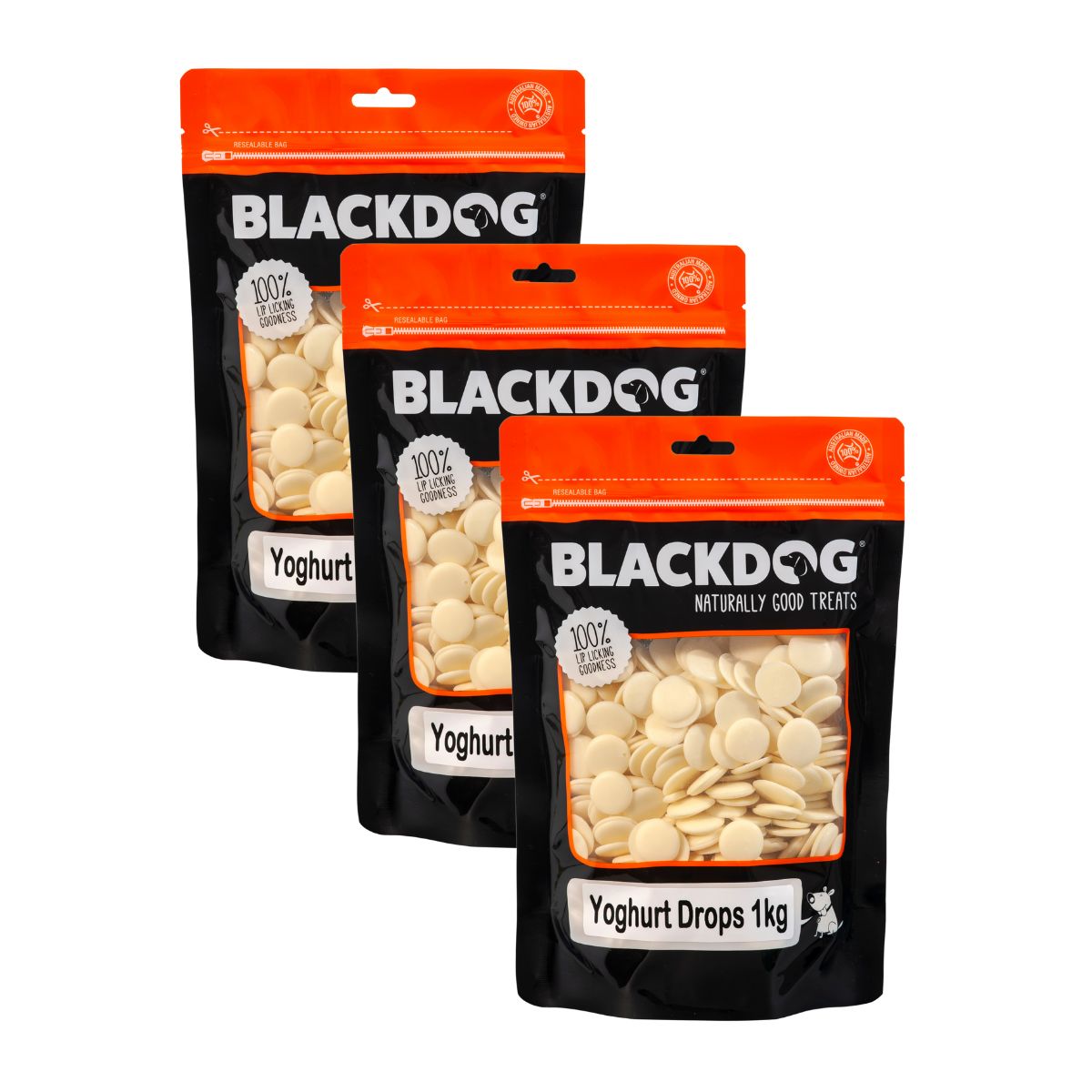 Blackdog Yoghurt Drops 1kg x 3pk-1973193589676707842