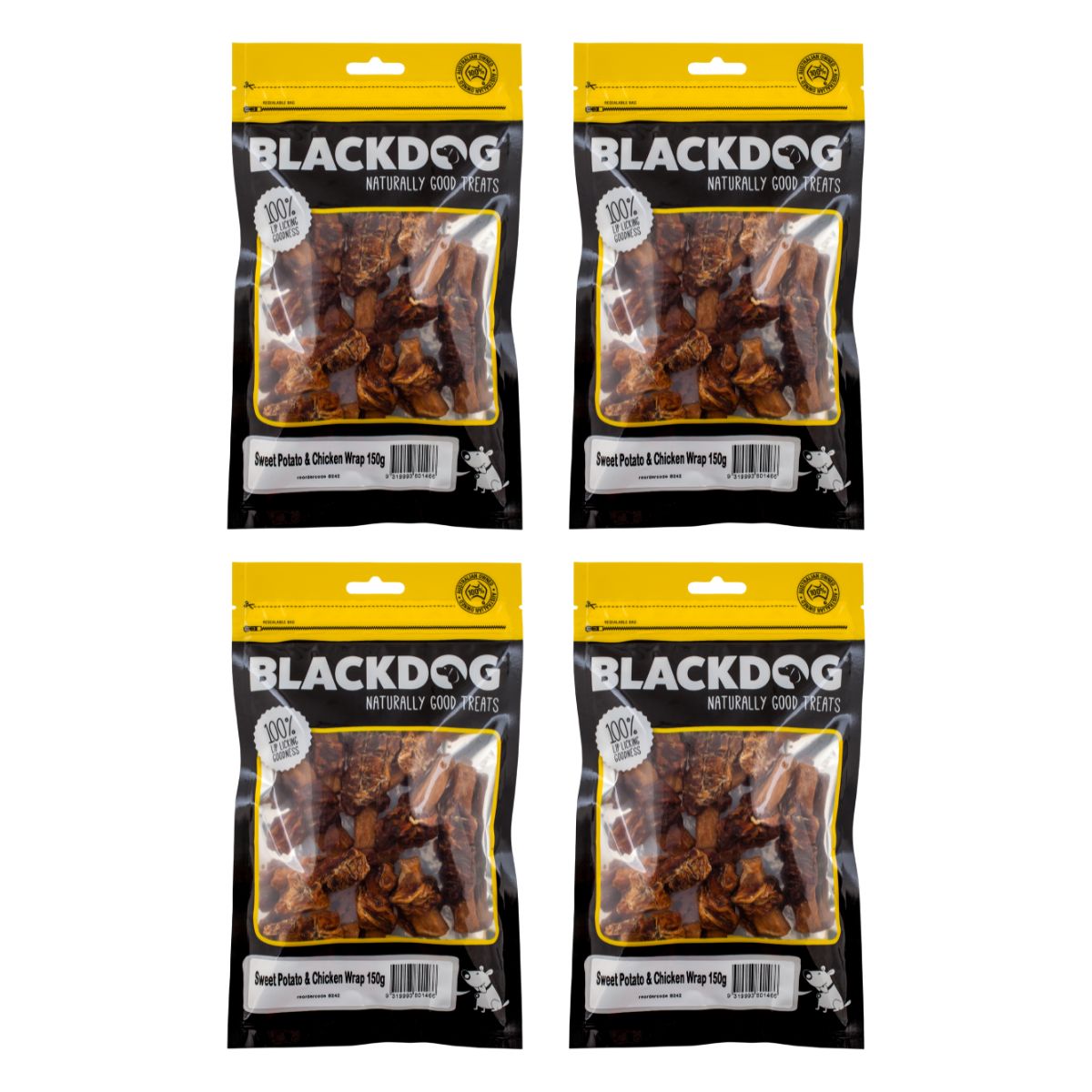 Blackdog Sweet Potato & Chicken 150g x 4pk-2006732750895321089