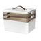 3-Layer Medicine Storage Box Portable Medical Organiser White ABS