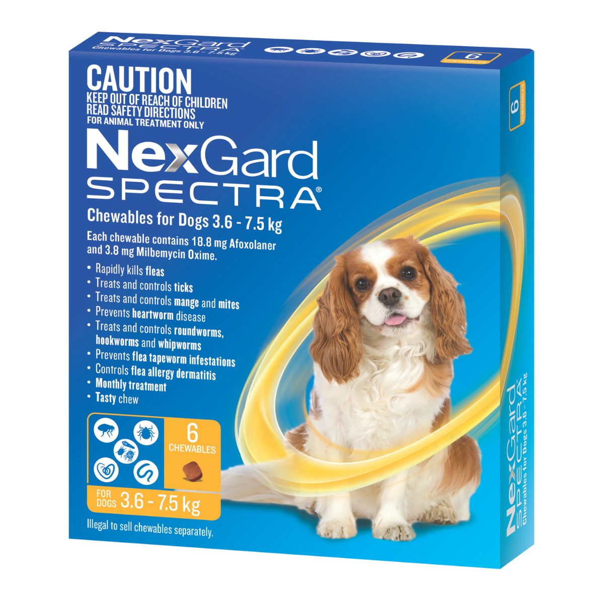 NexGard Spectra Dogs 3.6-7.5kg 6pk-2006732766296805378