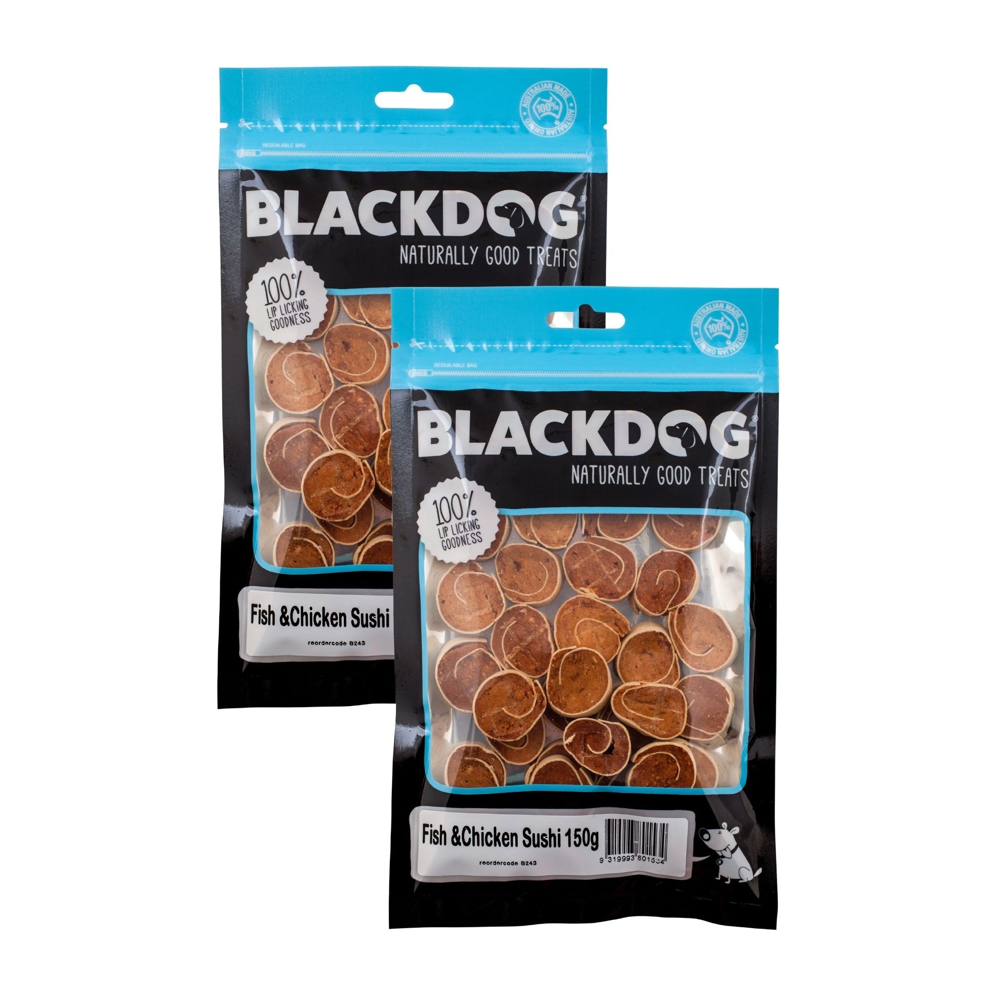 Blackdog Fish & Chicken Sushi 150g x 2pk-2006733404997029888