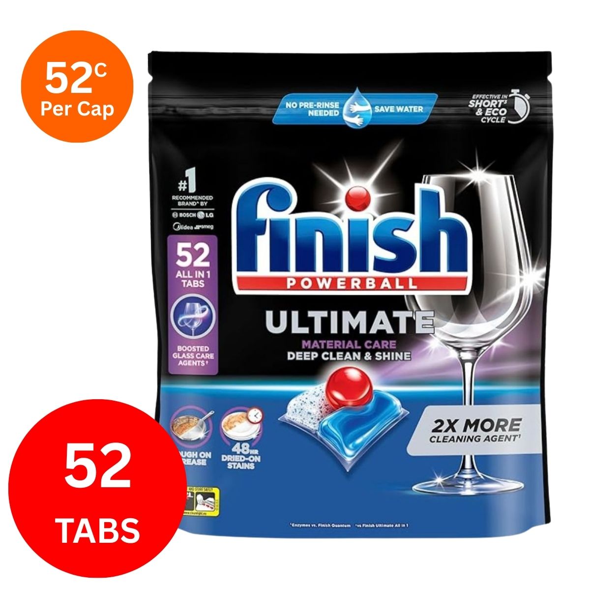 Finish Ultimate x 52 Dishwasher Tablets-1973193596911882240