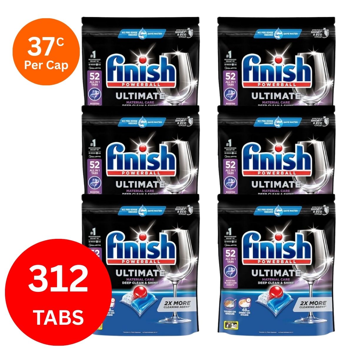 Finish Ultimate x 312 Dishwasher Tablets-1973193597767520256