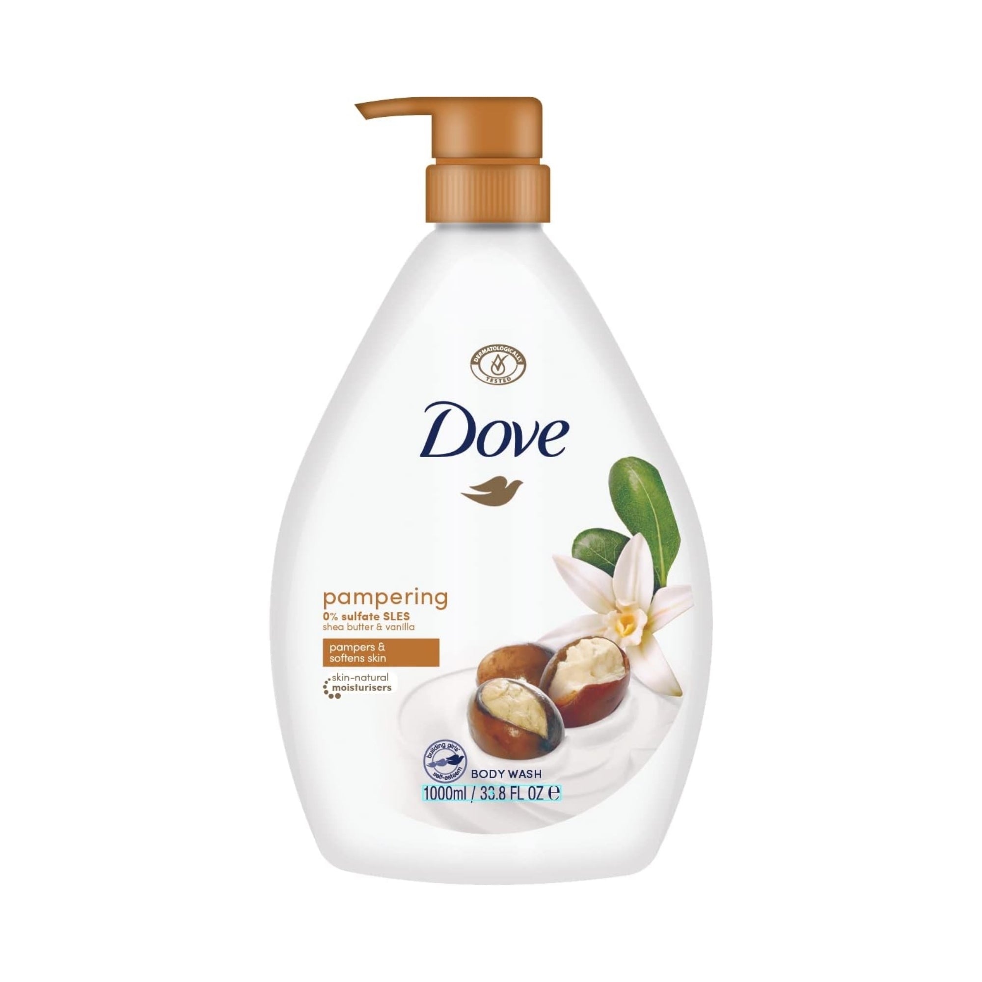 Dove 1L Pampering Shea Butter & Vanilla Body Wash-2100034944532353024