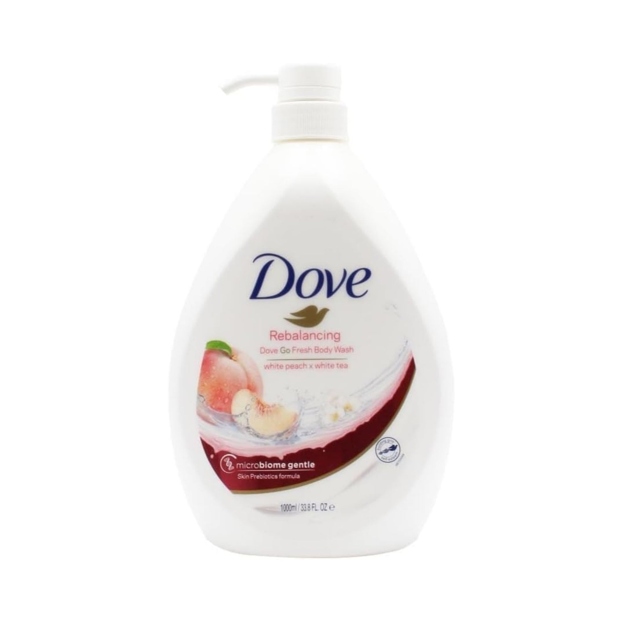 Dove 1L Rebalancing White Peach & Tea Body Wash-2100034943588634624