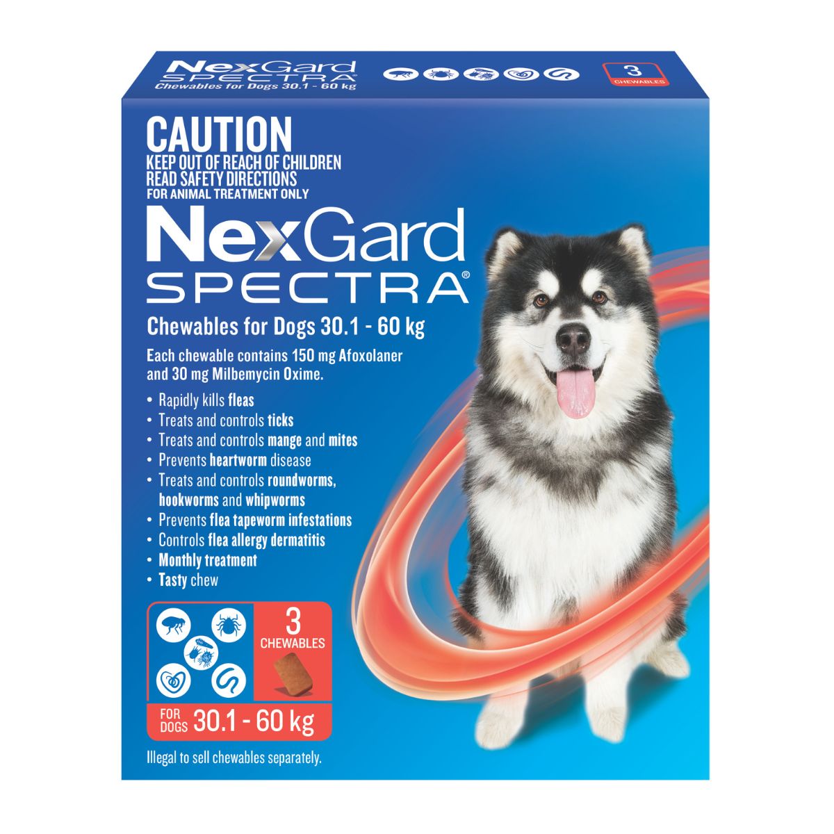 NexGard Spectra Dogs 30.1-60kg 3pk-2006732766456188928