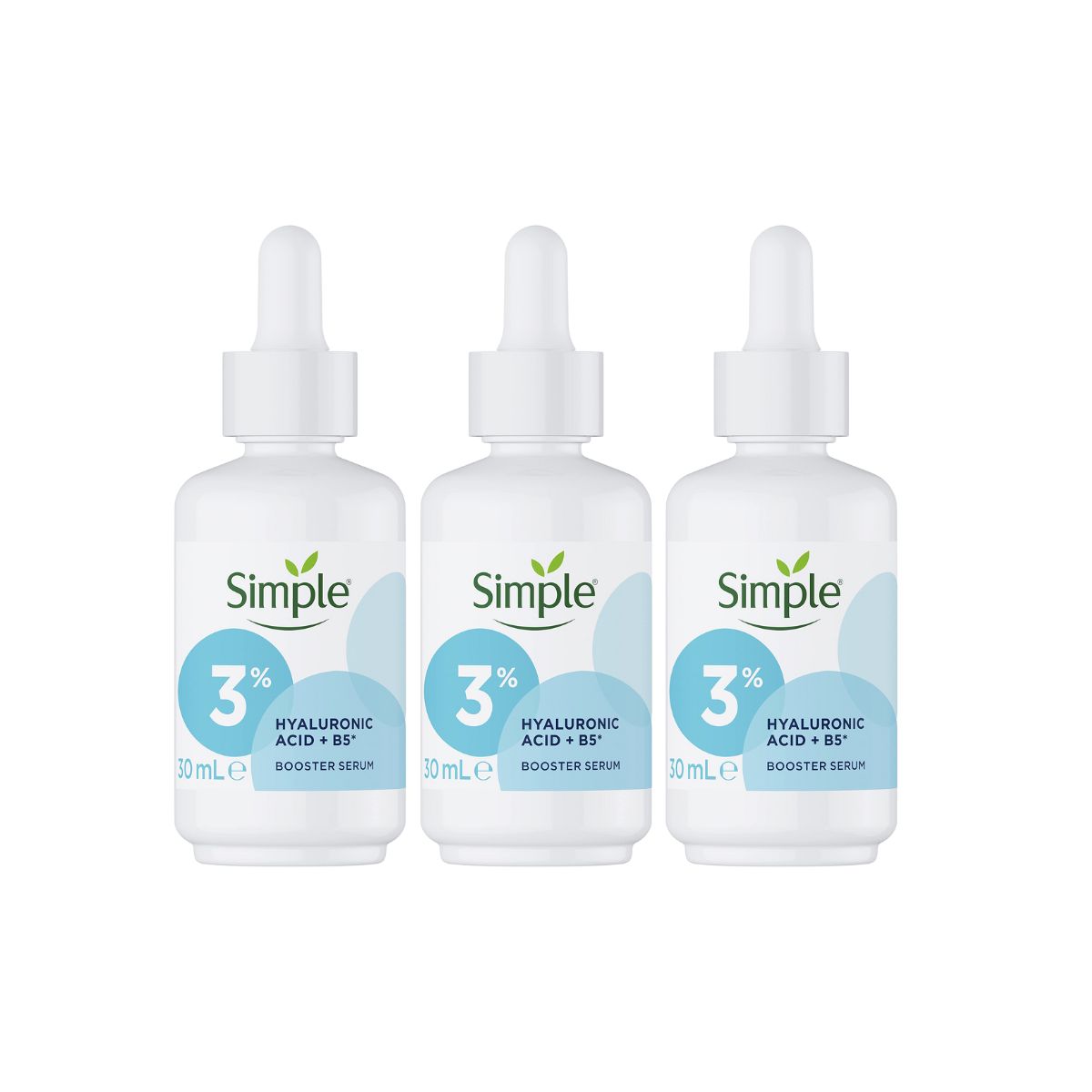 3x Simple Booster Serum 3% Hyaluronic Acid and B5-1996005543252201474