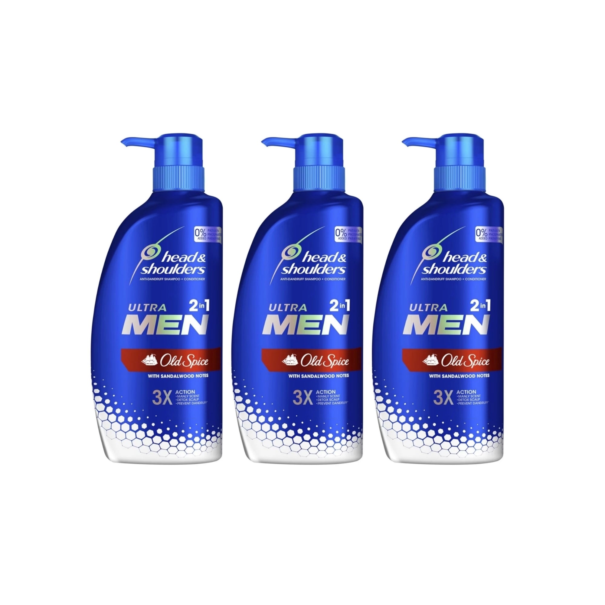 Head & Shoulders 550ml Ultra Old Spice  Shampoo & Conditioner x3-2100034964677595136