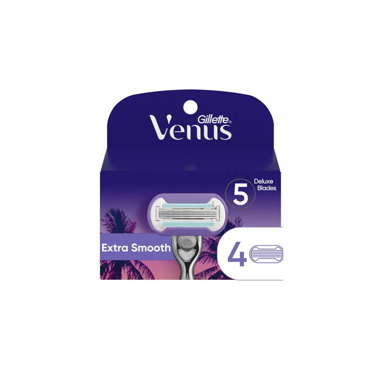 Gillette Venus Extra Smooth Miami Midnight Cartridges 4pk-2100034961343123456